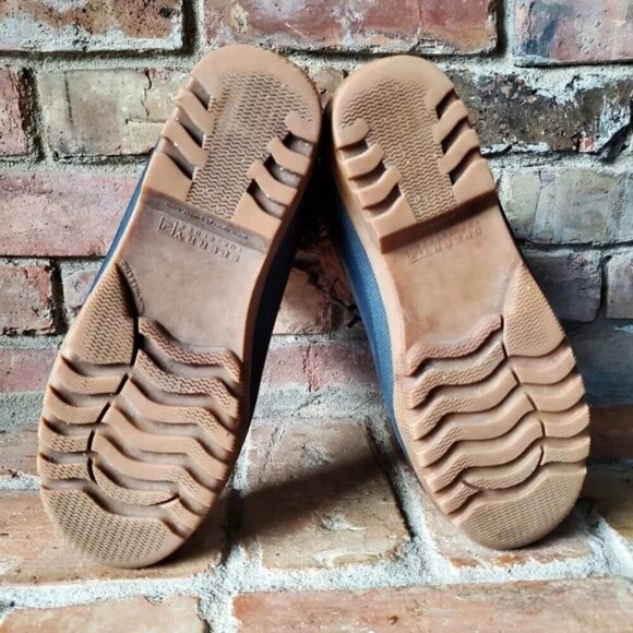 Sperry Topsider Port Duck Blue with Pink Boots Nautical Waterproof Rubber size 8 - Picture 11 of 14